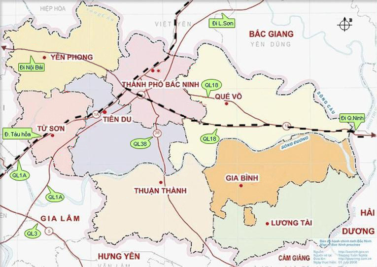 Industrial Zone Bac NInh Map