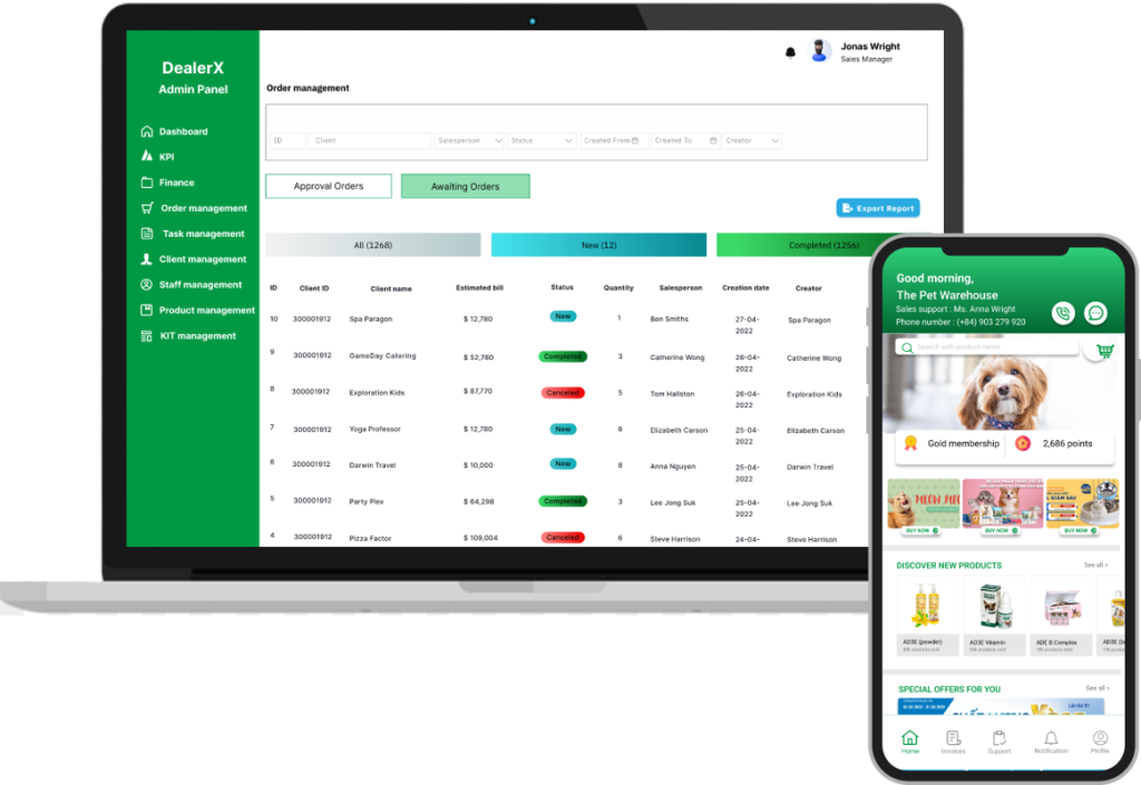 2.2. Dealer & Retailer Management (DealerX)